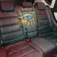 Egyptian Wadjet Winged Cobra Back Car Seat Cover with Eye of Horus in Fiery Royal Protector Theme