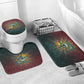 Egyptian Wadjet Winged Cobra Bathroom Set with Eye of Horus in Fiery Royal Protector Theme