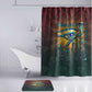 Egyptian Wadjet Winged Cobra Bathroom Set with Eye of Horus in Fiery Royal Protector Theme