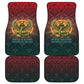 Egyptian Wadjet Winged Cobra Car Mats with Eye of Horus in Fiery Royal Protector Theme