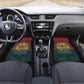 Egyptian Wadjet Winged Cobra Car Mats with Eye of Horus in Fiery Royal Protector Theme