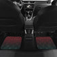Egyptian Wadjet Winged Cobra Car Mats with Eye of Horus in Fiery Royal Protector Theme