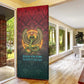 Egyptian Wadjet Winged Cobra Door Cover with Eye of Horus in Fiery Royal Protector Theme