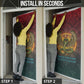 Egyptian Wadjet Winged Cobra Door Cover with Eye of Horus in Fiery Royal Protector Theme