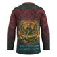 Egyptian Wadjet Winged Cobra Hockey Jersey with Eye of Horus in Fiery Royal Protector Theme