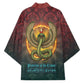 Egyptian Wadjet Winged Cobra Kimono with Eye of Horus in Fiery Royal Protector Theme