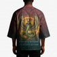 Egyptian Wadjet Winged Cobra Kimono with Eye of Horus in Fiery Royal Protector Theme