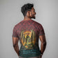 Egyptian Wadjet Winged Cobra T shirt with Eye of Horus in Fiery Royal Protector Theme