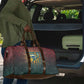 Egyptian Wadjet Winged Cobra Travel Bag with Eye of Horus in Fiery Royal Protector Theme