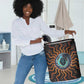 Wadjet Fiery Serpent Laundry Basket Egyptian Ankh Symbol in Dark Flame Protector Theme