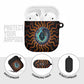 Wadjet Fiery Serpent AirPods Case Egyptian Ankh Symbol in Dark Flame Protector Theme