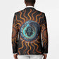 Wadjet Fiery Serpent Blazer Egyptian Ankh Symbol in Dark Flame Protector Theme