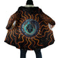Wadjet Fiery Serpent Cloak Egyptian Ankh Symbol in Dark Flame Protector Theme