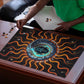 Wadjet Fiery Serpent Puzzle Egyptian Ankh Symbol in Dark Flame Protector Theme
