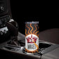 Wadjet Fiery Serpent Skinny Tumbler Egyptian Ankh Symbol in Dark Flame Protector Theme