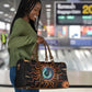 Wadjet Fiery Serpent Travel Bag Egyptian Ankh Symbol in Dark Flame Protector Theme
