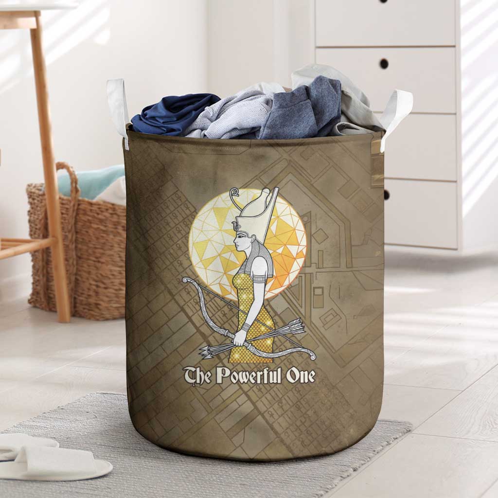 Wosret Egyptian Laundry Basket with Golden Scepter and Archer Motif in ...