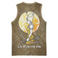 Wosret Egyptian Basketball Jersey with Golden Scepter and Archer Motif in Ancient Protector