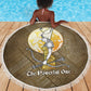 Wosret Egyptian Beach Blanket with Golden Scepter and Archer Motif in Ancient Protector