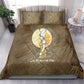 Wosret Egyptian Bedding Set with Golden Scepter and Archer Motif in Ancient Protector