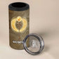 Wosret Egyptian 4 in 1 Can Cooler Tumbler with Golden Scepter and Archer Motif in Ancient Protector