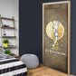Wosret Egyptian Door Cover with Golden Scepter and Archer Motif in Ancient Protector