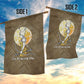 Wosret Egyptian Garden Flag with Golden Scepter and Archer Motif in Ancient Protector