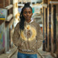 Wosret Egyptian Hoodie with Golden Scepter and Archer Motif in Ancient Protector