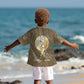 Wosret Egyptian Kid Hawaiian Shirt with Golden Scepter and Archer Motif in Ancient Protector