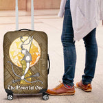 Wosret Egyptian Luggage Cover with Golden Scepter and Archer Motif in Ancient Protector