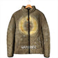 Wosret Egyptian Padded Jacket with Golden Scepter and Archer Motif in Ancient Protector