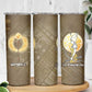 Wosret Egyptian Skinny Tumbler with Golden Scepter and Archer Motif in Ancient Protector