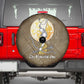 Wosret Egyptian Spare Tire Cover with Golden Scepter and Archer Motif in Ancient Protector