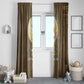 Wosret Egyptian Window Curtain with Golden Scepter and Archer Motif in Ancient Protector