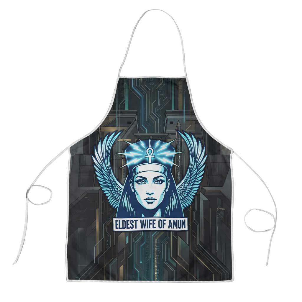 Wosret Winged Crown Apron Egyptian Cyber Circuit Design in Futuristic ...