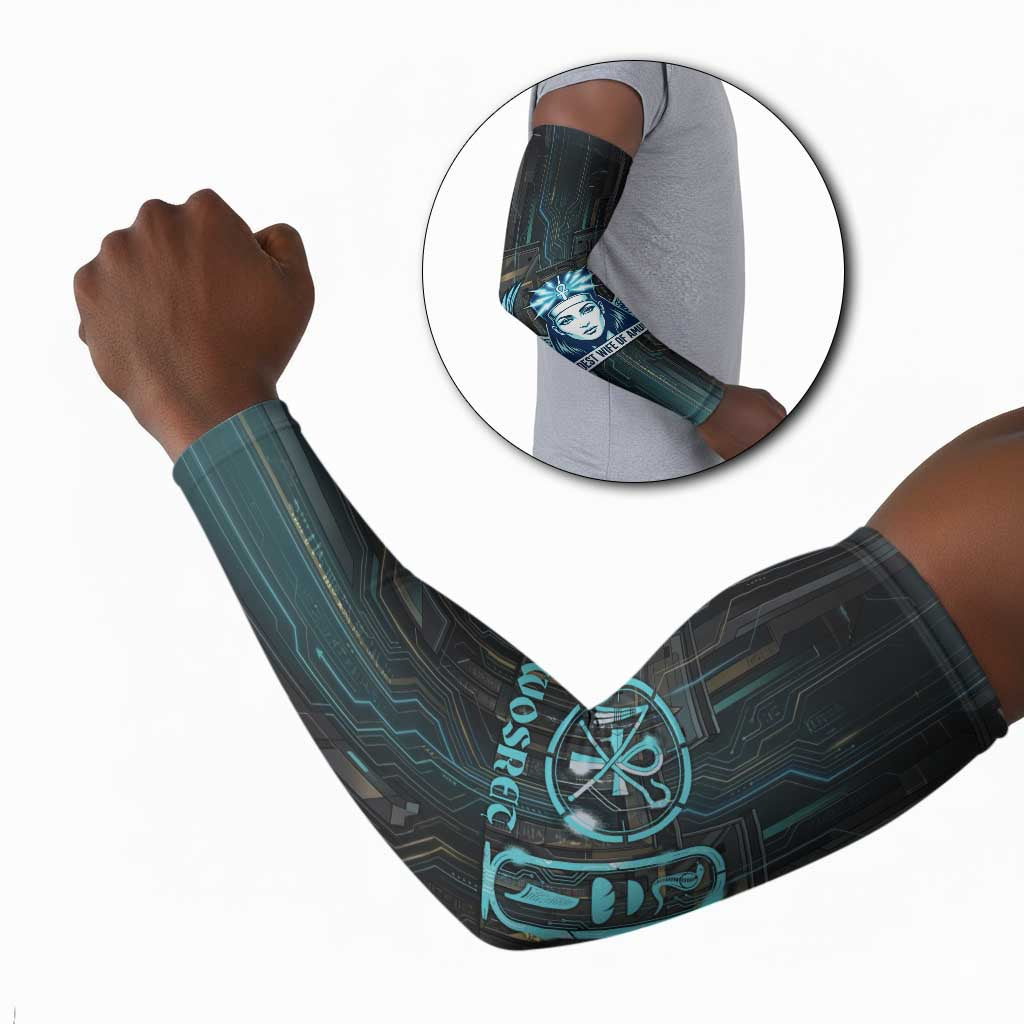 Wosret Winged Crown Arm Sleeves Egyptian Cyber Circuit Design in ...