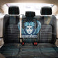 Wosret Winged Crown Back Car Seat Cover Egyptian Cyber Circuit Design in Futuristic Blue Theme