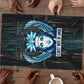 Wosret Winged Crown Puzzle Egyptian Cyber Circuit Design in Futuristic Blue Theme