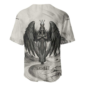 Nekhbet Egyptian Baseball Jersey Vulture Goddess Mother of Protection Wings Claws Desert