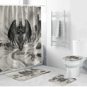 Nekhbet Egyptian Bathroom Set Vulture Goddess Mother of Protection Wings Claws Desert