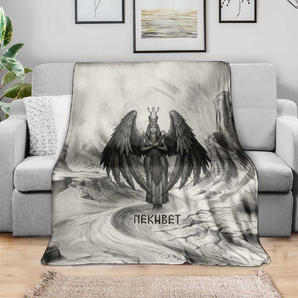 Nekhbet Egyptian Blanket Vulture Goddess Mother of Protection Wings Claws Desert