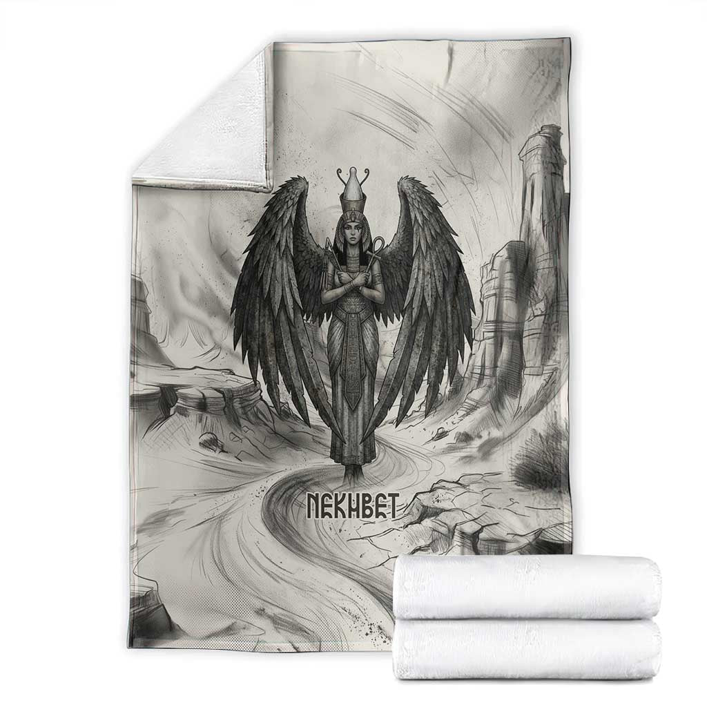 Nekhbet Egyptian Blanket Vulture Goddess Mother of Protection Wings Claws Desert