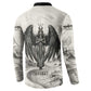 Nekhbet Egyptian Button Sweatshirt Vulture Goddess Mother of Protection Wings Claws Desert
