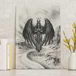 Nekhbet Egyptian Canvas Wall Art Vulture Goddess Mother of Protection Wings Claws Desert