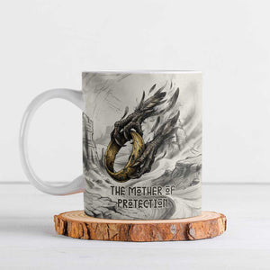 Nekhbet Egyptian Ceramic Mug Vulture Goddess Mother of Protection Wings Claws Desert