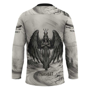 Nekhbet Egyptian Hockey Jersey Vulture Goddess Mother of Protection Wings Claws Desert