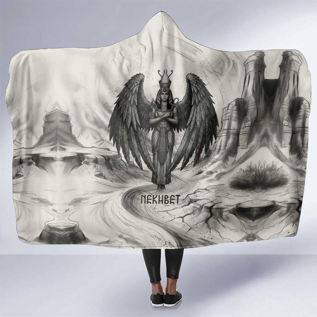 Nekhbet Egyptian Hooded Blanket Vulture Goddess Mother of Protection Wings Claws Desert