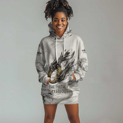 Nekhbet Egyptian Hoodie Dress Vulture Goddess Mother of Protection Wings Claws Desert