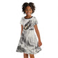 Nekhbet Egyptian Kid Short Sleeve Dress Vulture Goddess Mother of Protection Wings Claws Desert