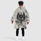 Nekhbet Egyptian Kid Wearable Blanket Hoodie Vulture Goddess Mother of Protection Wings Claws Desert